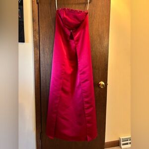 Size 12 Bridal/ prom  dress Eden Maids maroon  strapless
